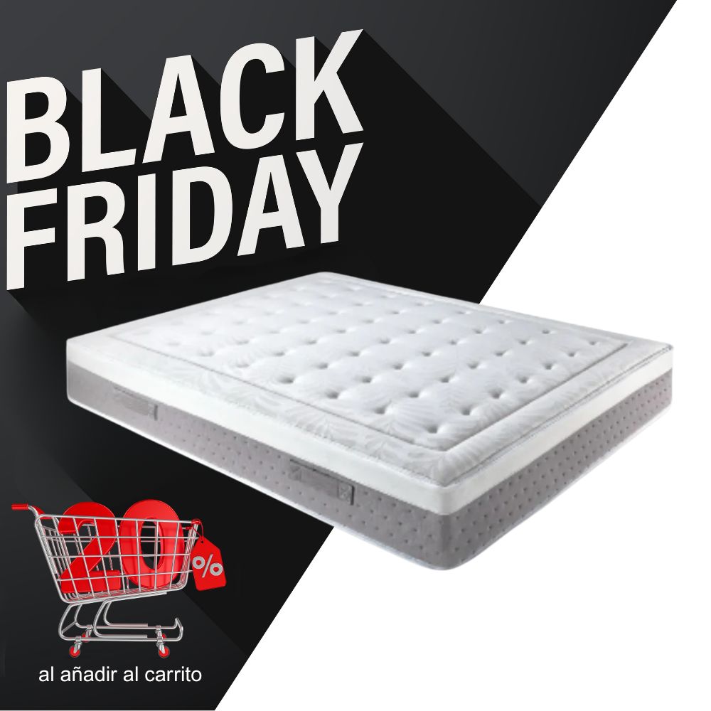 Colchón Aralia de muelles ensacados | 30 cm de confort natural