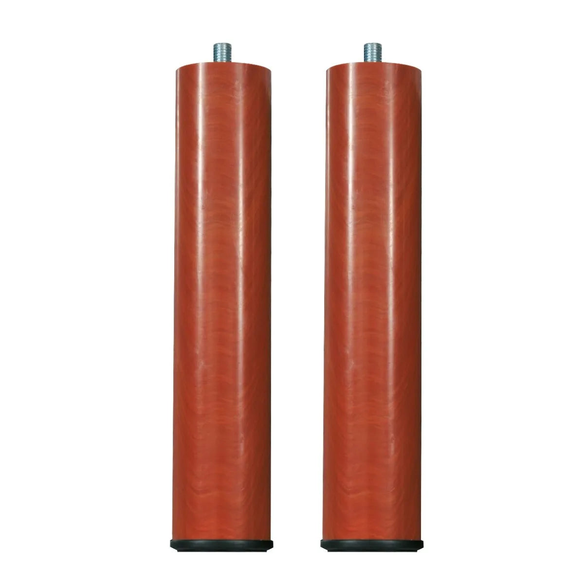 Juego de 2 patas de color cerezo para base tapizada - STONEPIK | 25,3 cm