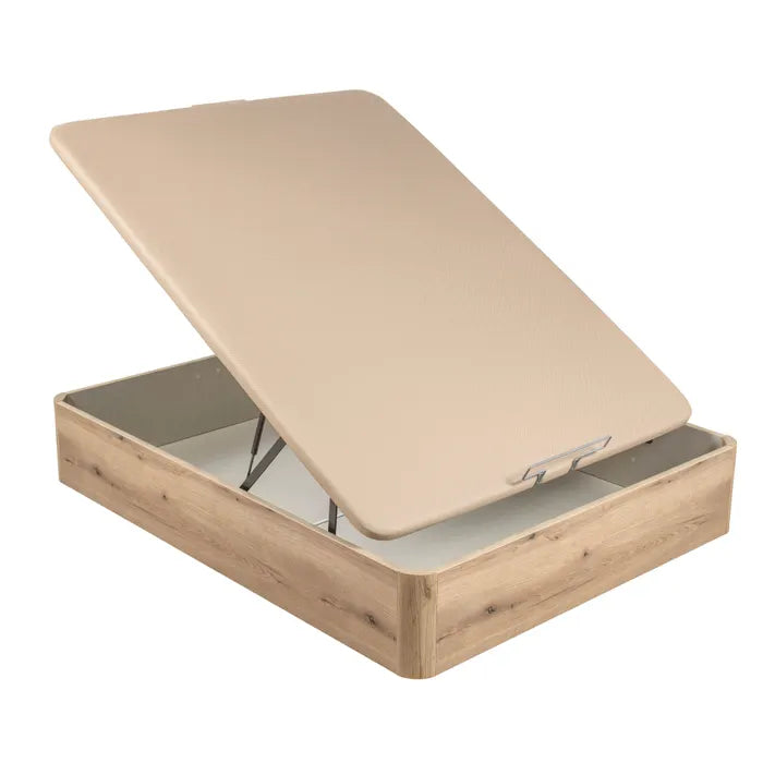 Canapé abatible color roble NATURBOX 2.0 doble tapa | Pikolin