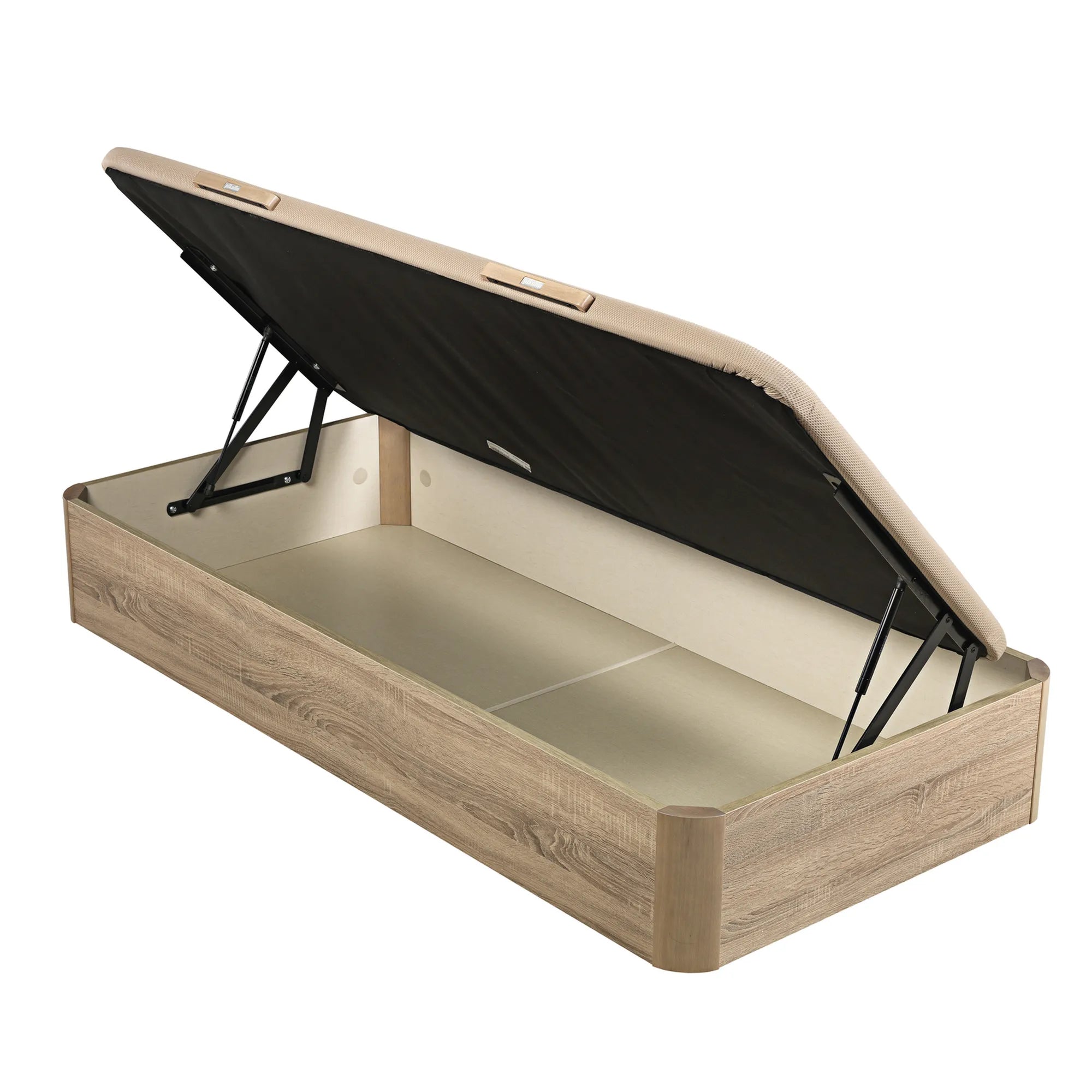 Canapé Abatible de Madera Juvenil Naturbox JUV color natural | Apertura lateral