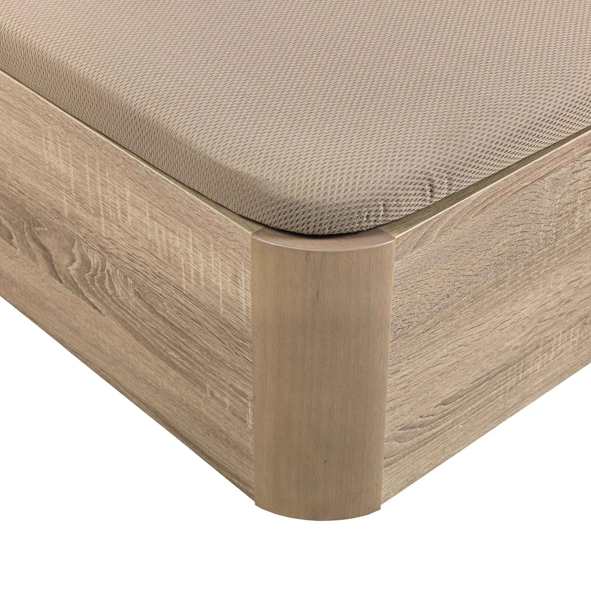 Canapé Abatible de Madera Juvenil Naturbox JUV color natural | Apertura lateral