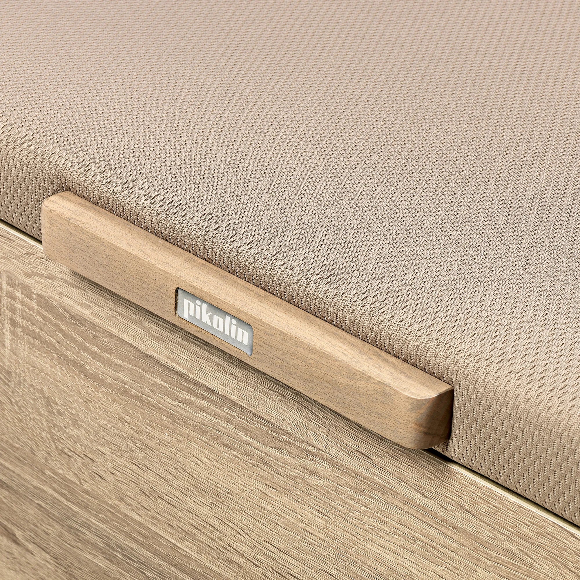 Canapé Abatible de Madera Juvenil Naturbox JUV color natural | Apertura lateral